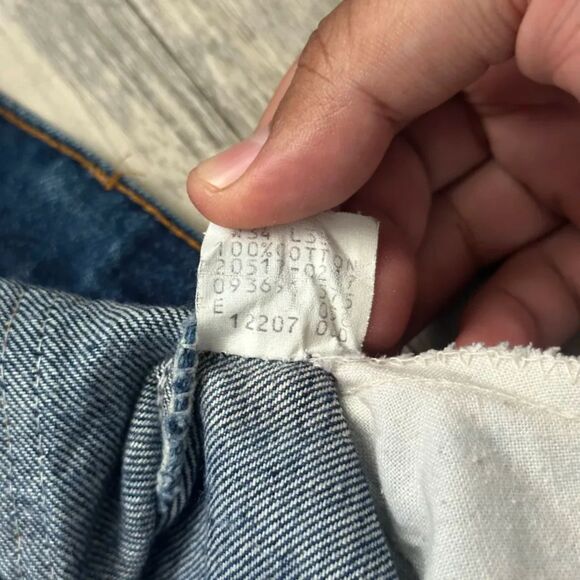 Vintage 80s Levi's 517XX Orange Tab Bootcut Denim Jeans Size 34X33 - Picture 6 of 6